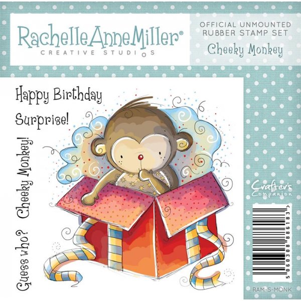 Rachelle Anne Miller - Rubber Stamp Animals - Cheeky Monkey